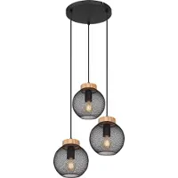 Globo Schwarze Pendellampe Pablo Mesh
