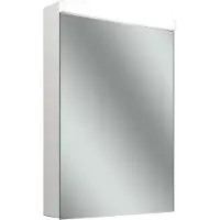 Schneider CARE LED Spiegelschrank, 595x867mm, Türanschlag li., Beleuchtung oben, Steckdose re. unte