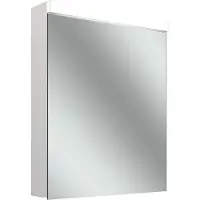 Schneider LOW plus 15 LED Spiegelschrank, 1 Tür 60cm, Anschlag wechselbar, 595x147x747mm, Steckdose rechts, B
