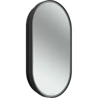 Schneider FLOAT D2W Spiegelschrank, eine Tür 45cm, Anschlag links, oval, rundum Beleuchtung, 450x104x800mm, 221.045.00.44