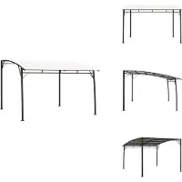 vidaXL Garten-Sonnenschutz 3x3x2,55 m Cremeweiß - Pavillons & Partyzelte