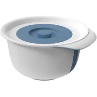 Rotho Rührschüssel 4 l (mit Zusatzbehälter 1,2 l) FRESH, Farbe:Horizon blau