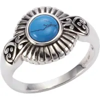 Firetti Ring 925/- Sterling Silber Türkis türkis Glänzend ZEEme Weiß