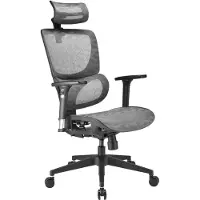 Sharkoon OfficePal C30M, Netz-Sitz, Netz-Rückenlehne, Grau, Grau, Netz, Nylon