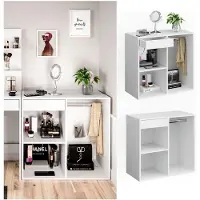 Vicco Anstellschrank Isabelle Weiß 80.1 x 75 cm, Model 34430