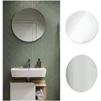 Vicco Badezimmerspiegel Karen Weiß 60 x 60 cm Rund, Model 40737