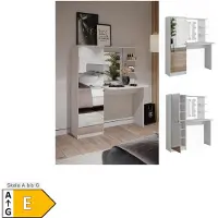 Vicco Frisierkommode Jasmin Weiß 123 x 141.2 cm mit LED-Beleuchtung, Model 51266