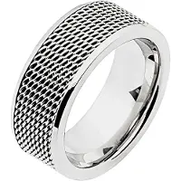 Zeeme Stainless Steel Ring Edelstahl glanz