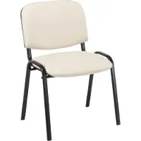 CLP Stapelstuhl Ken Kunstleder creme