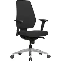KADIMA DESIGN Bürostuhl: Ergonomisches Design, Lendenwirbelstütze, höhenverstellbare Armlehnen, strapazierfähiger Stoff, Aluminium-Fußkreuz |