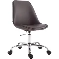 TPFLiving Bürostuhl Toulon Kunstleder Braun