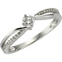 Diamonds by Ellen K. Ring Gold 585 mit 25 Brillanten zus. 0,25ct.