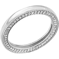 Celesta Silber Ring Silber 925 rhodiniert mit 104 weißen Zirkonia-Steinen