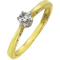 Diamonds by Ellen K. Ring Gold 585 zweifarbig mit Diamant 0,25ct.
