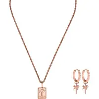 Purelei Mahina Club Just Vibes Set Rosegold Größe: OS | Halsketten Outlet | Damen | Rosa