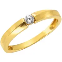 Celesta Gold Ring 375 Gold Zirkonia weiß