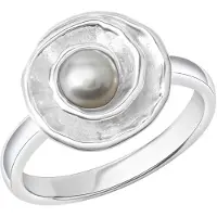 Celesta Silber Ring 925 Silber Süßwasserzuchtperle