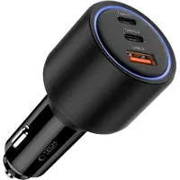 Tech-Protect Cc04 3-Port Autoladegerät Pd130W Schwarz