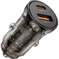 Tech-Protect Cc01 2-Port Autoladegerät Pd45W/Qc3.0 Schwarz
