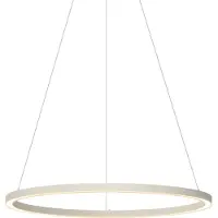 QAZQA Design Hängelampe Beige 80cm inkl LED 3 Stufen Dimmbar Girello