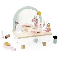 Janod Kleiner Schminktisch Mit Einhorn Weiß Weiß One Size