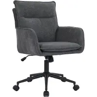 HOME DELUXE Bürostuhl CORA 100 x 60 x 70 cm Webstoff Anthrazit - Höhenverstellbar | Schreibtischstuhl, Chefsessel