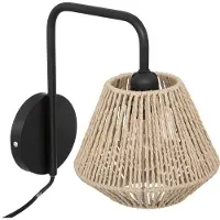 Atmosphera Jily Wandlampe, Durchmesser 18 cm, natürliches Seil