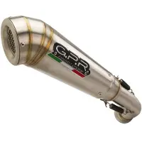 Gpr Exhaust Systems Powercone Evo Royal Enfield Himalayan 410 Diam 42.5 17-20 Ref:e4.roy.5.cat.pcev Stainless Steel Homologierter Konus-schalldämpfer