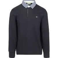 Gant Poloshirt Reg Chambray Heavy Rugger Herren Evening Blue 25-XXXXL