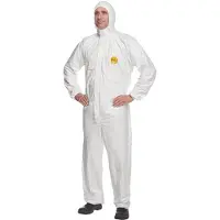 Dupont Tyvek 200 EasySafe Chemikalienschutzkleidung mit Kapuze, Kategorie III, Typ 5 und 6 Weiss Gröss