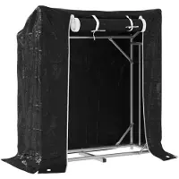 vidaXL Brennholzregal mit Regenschutz 100,5x40,5x110,5 cm