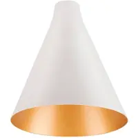 SLV Mix&Match Lampenschirm Lalu Cone 15 in Weiß-matt und Gold-matt
