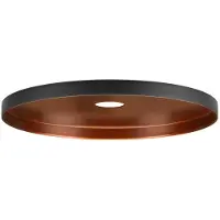 SLV Mix&Match Lampenschirm Lalu Plate 22 in Schwarz-matt und Bronze-matt