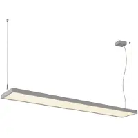 SLV 1007473 WORKLIGHT PRO 150, LED Pendelleuchte, 150cm, 4000K, DALI, Touch, grau