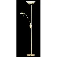 FISCHER&HONSEL GMBH LED Deckenfluter Pool, dimmbar, messing / gold, für Wohn- / Esszimmer, Metall, Modern, LED Stehlampe