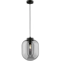 FISCHER&HONSEL GMBH Hängelampe aus Rauchglas Regi Ø 24cm
