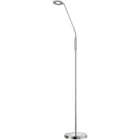 FISCHER&HONSEL GMBH LED Stehlampe Dent, dimmbar, alu / grau / zink, für Wohn- / Esszimmer, Metall, Modern, LED Stehlampe
