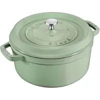 Staub La Cocotte Cocotte, 24 cm | Salbeigrün | rund | Gusseisen