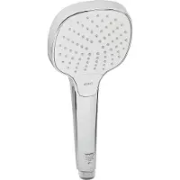 Hansgrohe Croma Select E, Handduschbrause mit Kopf, Chrom, Weiß, Wand