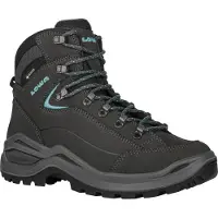 Lowa Damen Renegade Evo GTX Mid WIDE Wanderstiefel ASPHALT/TUERKIS 40
