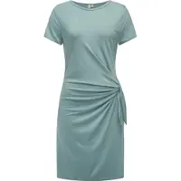 Ragwear Shirtkleid "Knotta" Ohne Taschen Kurzarm Sommerkleid mit seitlichem Bindeband