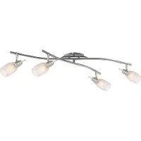 Globo Lighting Strahler Metall verchromt, 4x E14