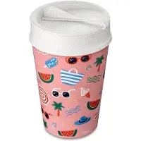 Koziol Thermobecher "ISO TO GO HOLIDAYS", (1 tlg.), doppelwandig, isolierend,melaminfrei, biozirkulär, 400 ml