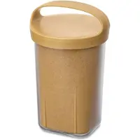 Koziol Snackbehälter Bio-Circulair Buddy ISO nit Deckel 550 ml Braun