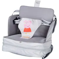 Roba Boostersitz Peppa Pig - Aufblasbarer Sitz mit erhöhten Seitenlehnen - Mobile Sitzerhöhung für Kinder & Kleinkinder - Für zu Hause und unterwegs