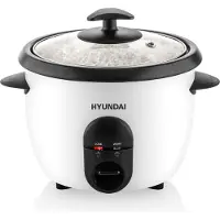 Hyundai Reiskocher HYURC100 I 365W I 800g Reis I vollautomatische Zubereitung I Antihaftbeschichtet I Keep Warm-Funktion I Sicherheitsverriegelung