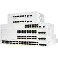 Cisco CBS220-48T-4X managed Layer2 Switch: - 16x10/100/1000 Base-T (RJ45) + 4x10GE SFP+ Uplink Ports, - Switching Capacity:176Gbps, incl. rack-&wallmount Kit, - kein stacking, kein PoE,