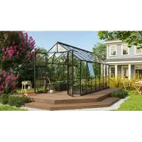 Vitavia Gewächshaus "Olymp 11500" schwarz 11,5 m² 3 mm ESG
