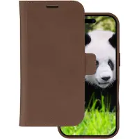 Dbramante1928 Apple iPhone 16 Pro Hülle - Echtes Leder - - 2 in 1 Case/Klapphülle - Braun