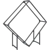 vidaXL Brennholzregal Anthrazit 100x25x100 cm Kaltgewalzter Stahl